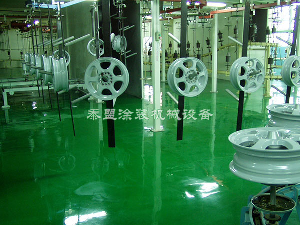 鋁輪懸掛線(xiàn)現(xiàn)場(chǎng)實(shí)景